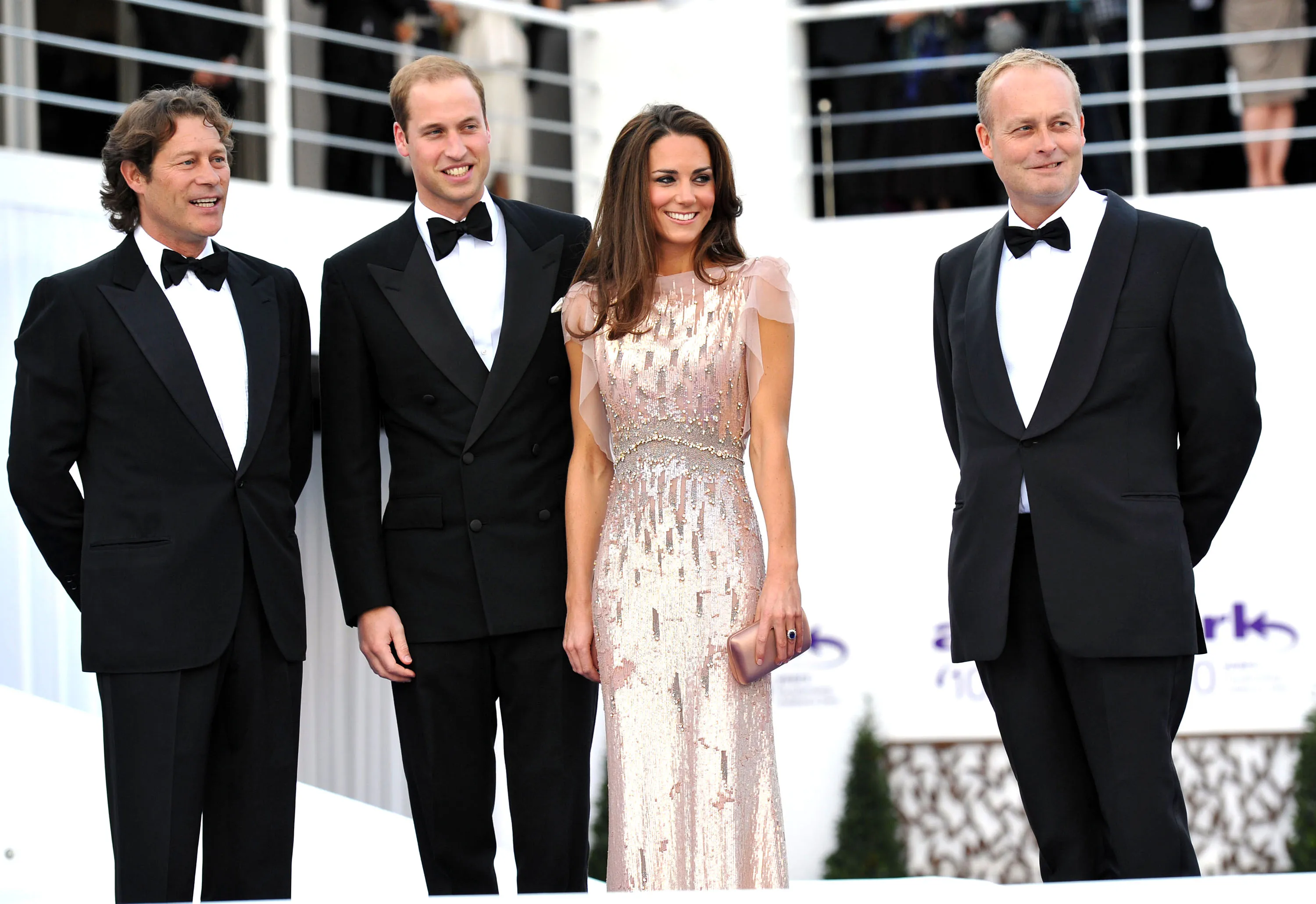 Prince William, Kate Middleton, Arpad Busson, and Ian Wace at the 10th Annual Ark Gala Dinner.