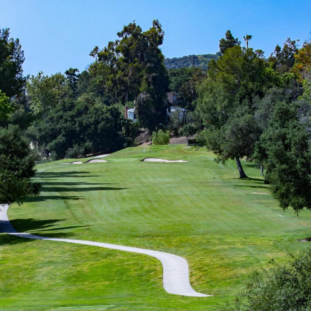 A view of the golf course at Woodland Hills Country Club.