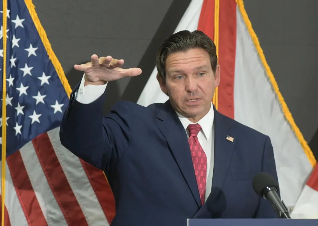 Gov. Ron DeSantis announcing a $9 million grant for the Port of Pensacola.