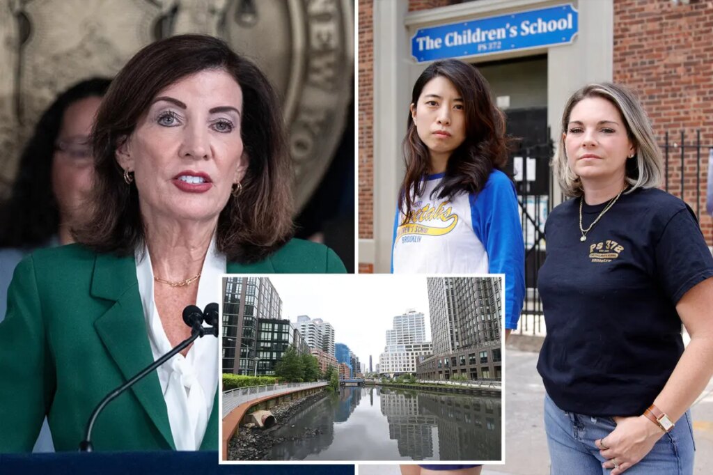 Parents at NYC school near toxic Gowanus Canal demand Hochul resign for endangering kids