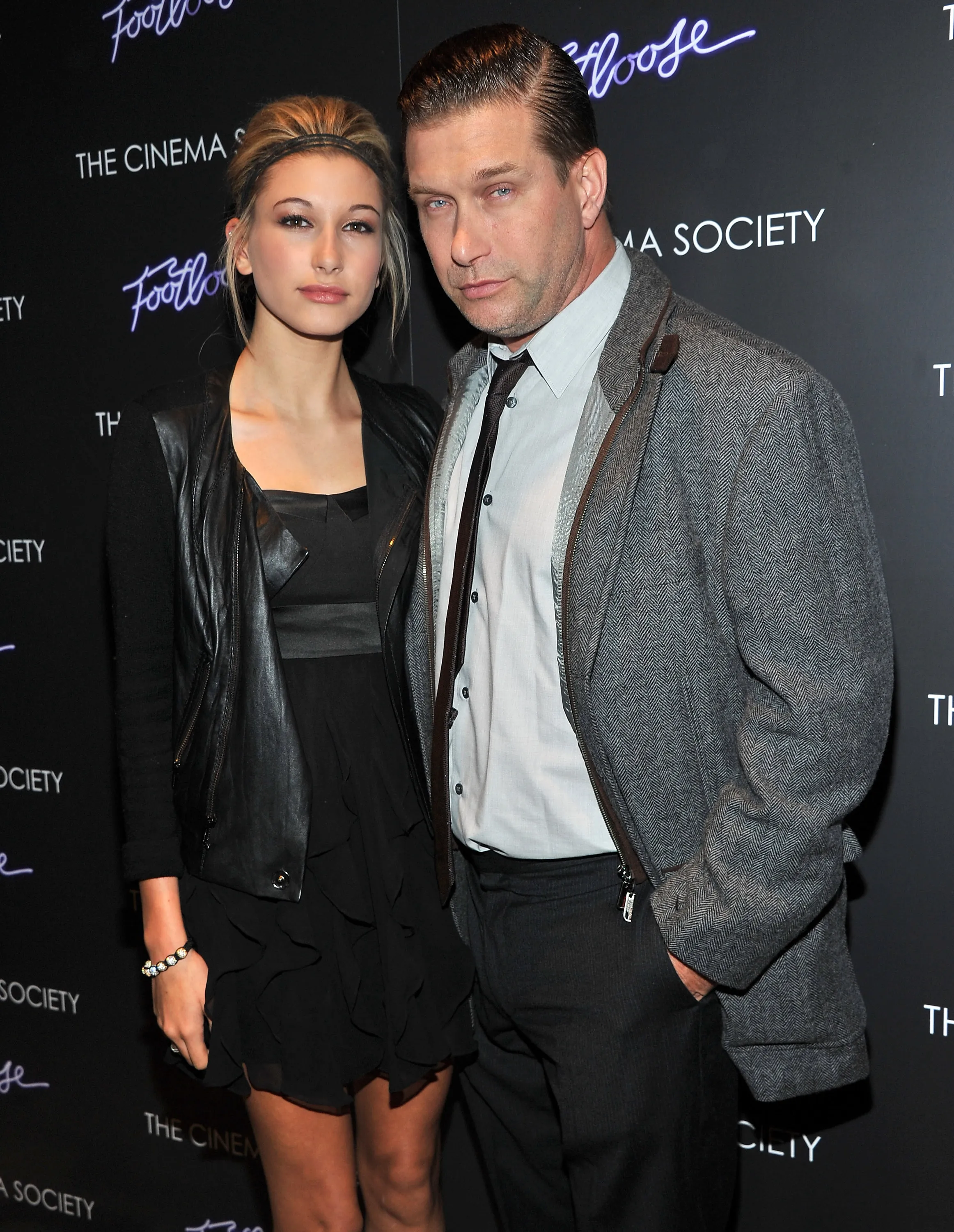Hailey Baldwin and father Stephen Baldwin at a Cinema Society screening of