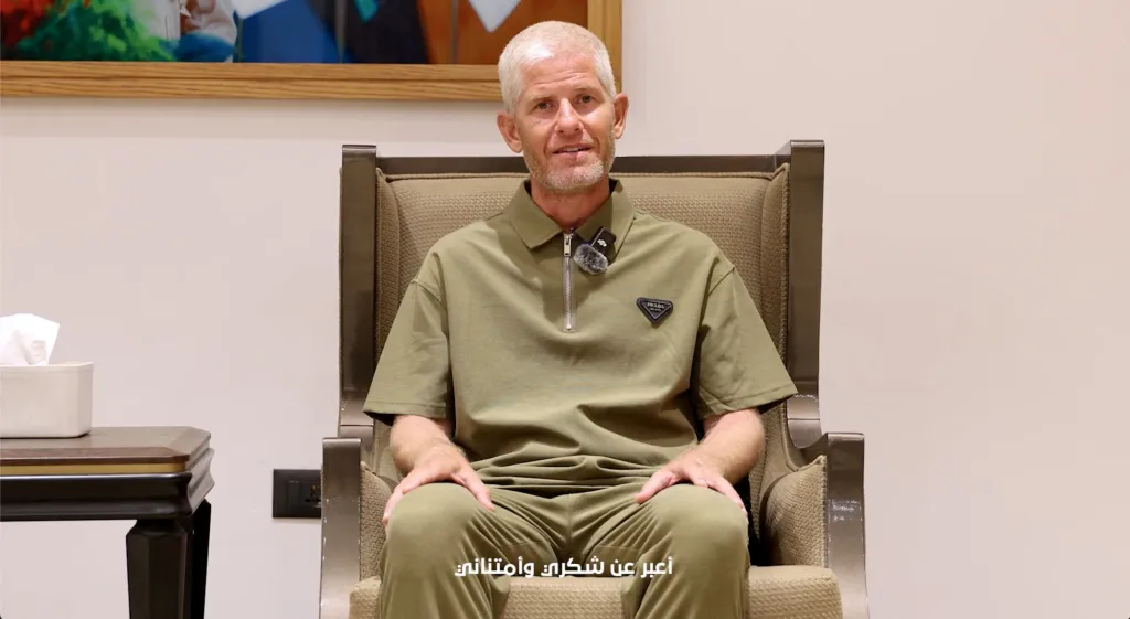 Rideout was kidnapped in Niger's capital Niamey in October 2025 and was held hostage by an Islamic State affiliate in West Africa's Sahel region. (Media Office Of The Eastern Liby)