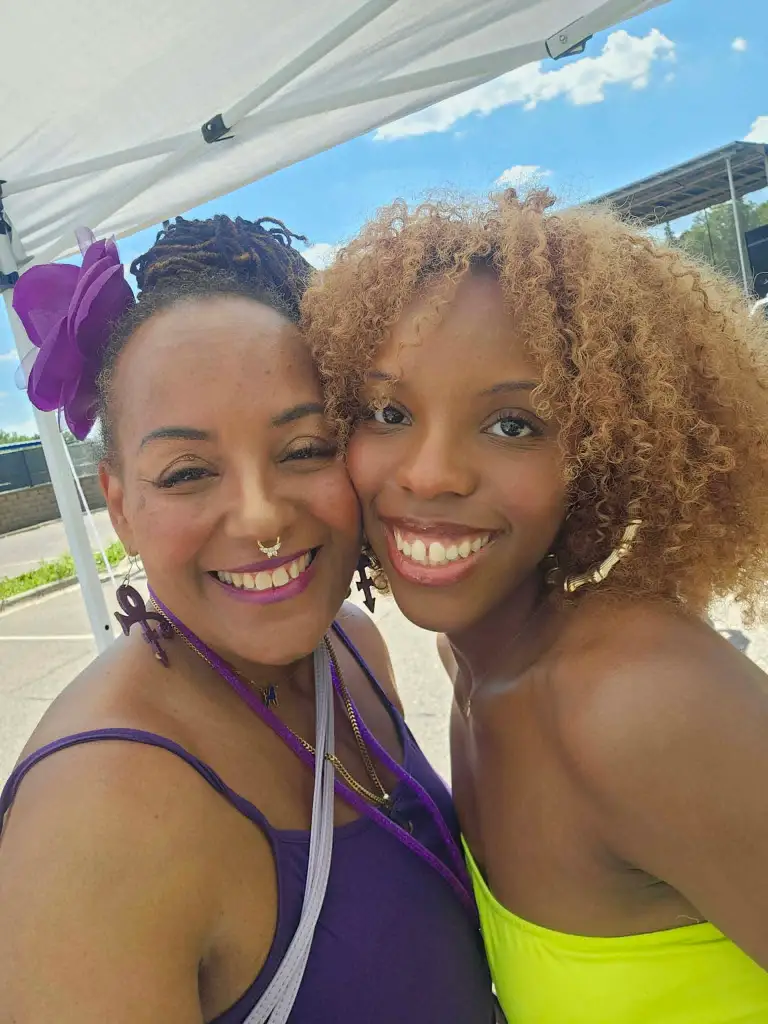 Tamiko Edwards with her daughter, Adria Edwards.
