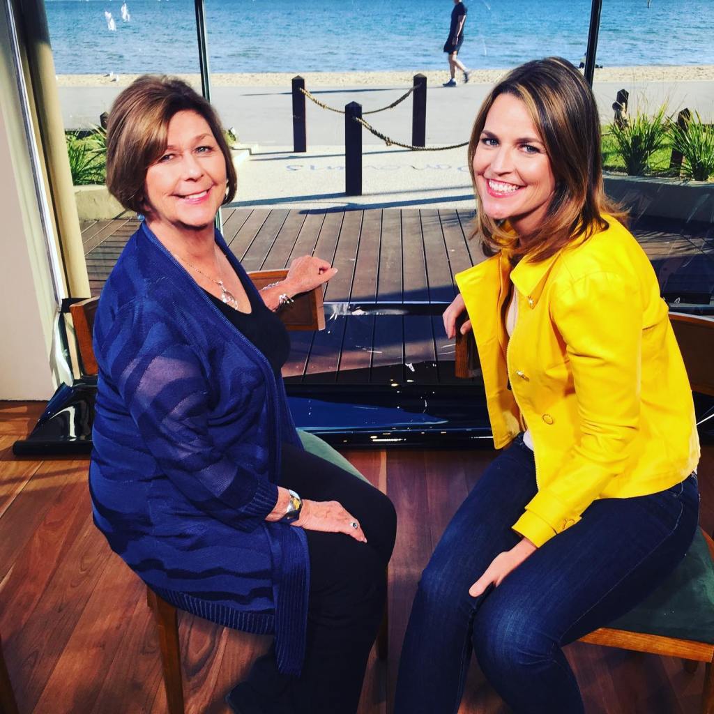 Savannah Guthrie with her mother, Nancy Guthrie.