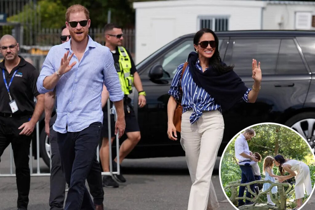 Prince Harry, Meghan Markle and their kids arrive back in the UK