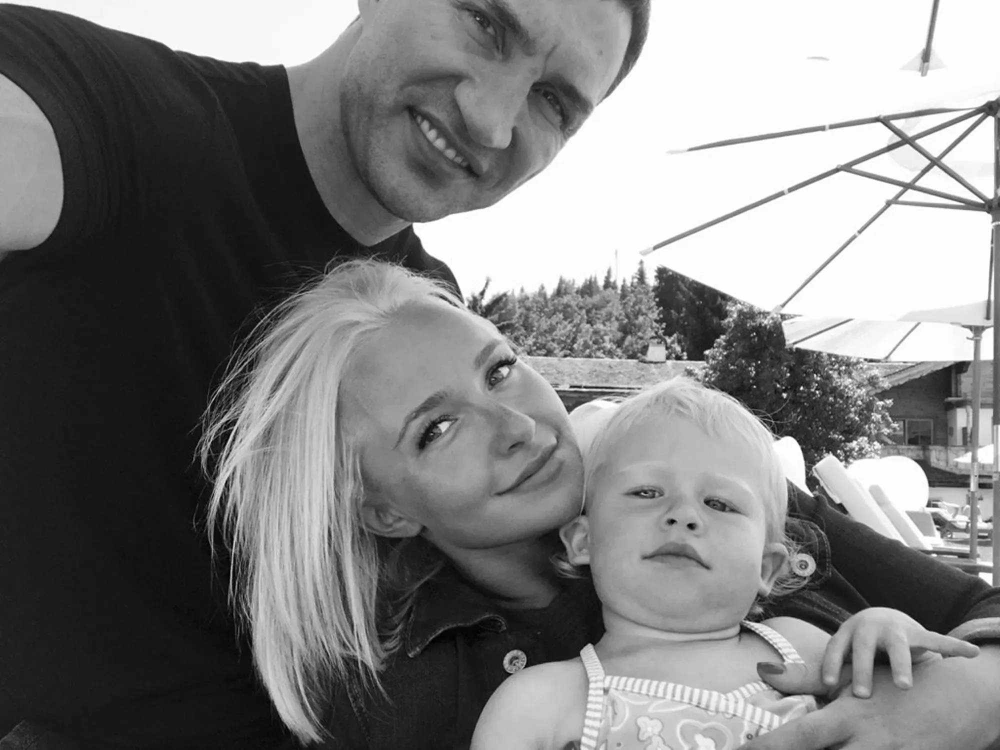 Hayden Panettiere and her daughter with Wladimir Klitschko