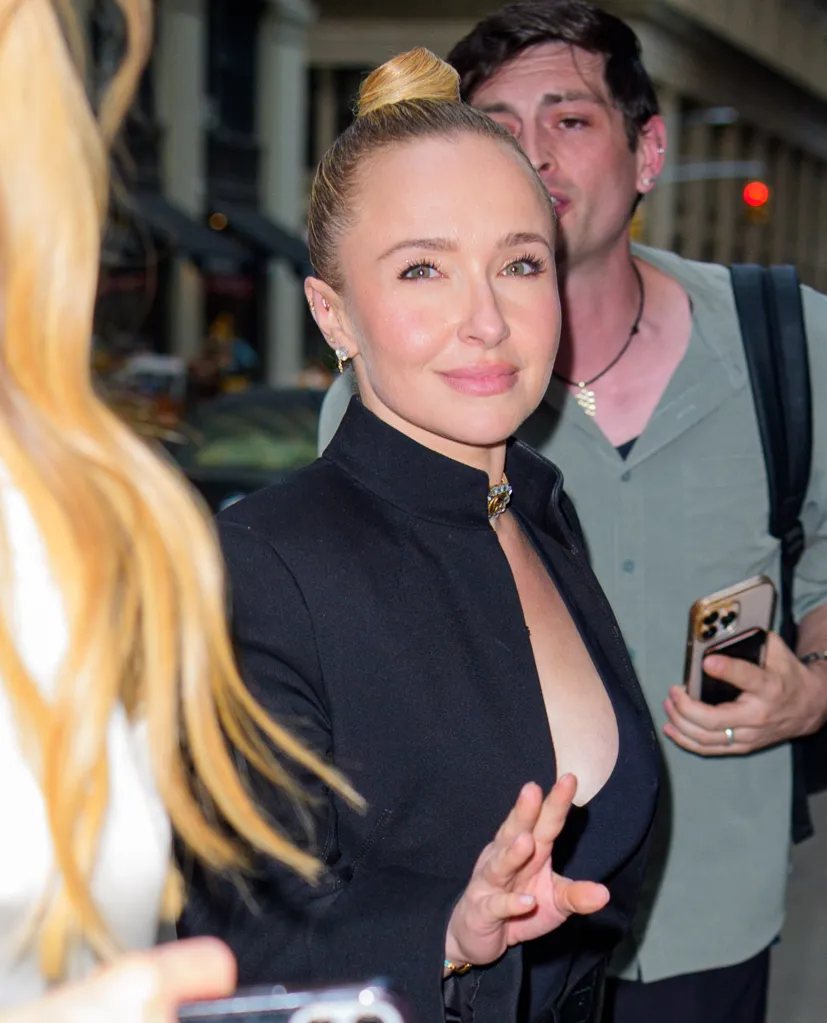 Hayden Panettiere arriving at a book signing.