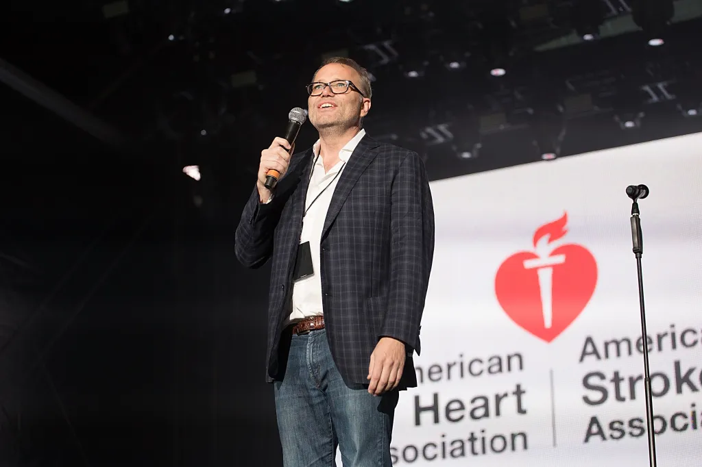Hil Davis, CEO of BeautyKind, speaks onstage at the BeautyKind Unites: Concert for Causes.