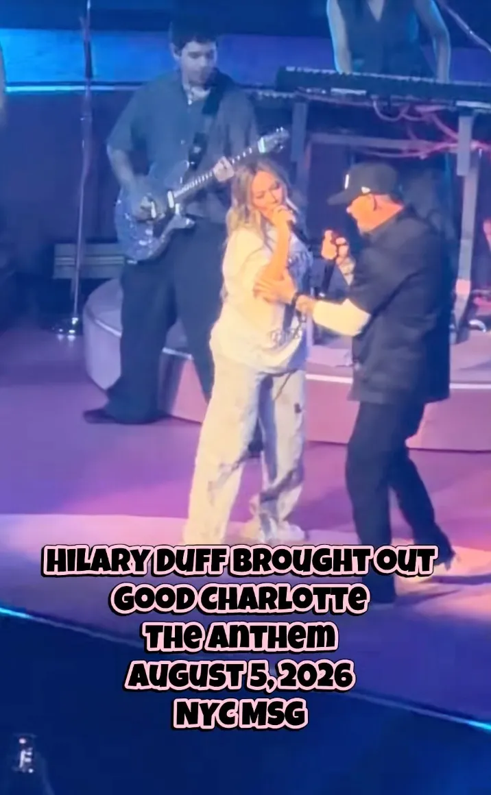 Hilary Duff and Joel Madden perform on stage at her sold-out MSG show.
