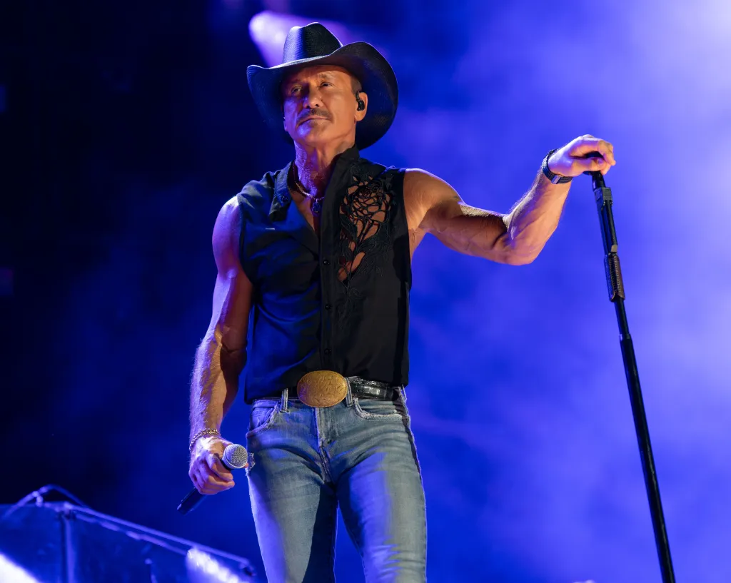 Tim McGraw performing at CMA Fest 2024.