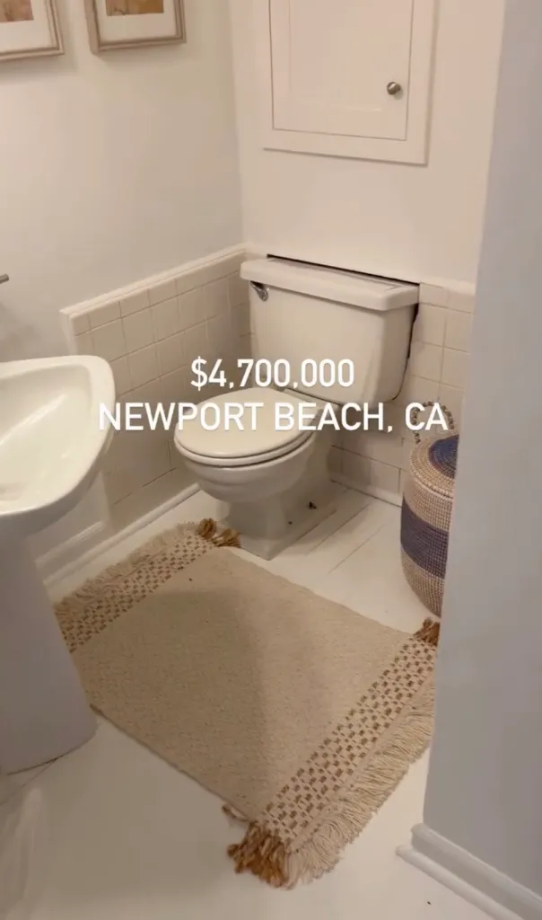 View of a bathroom in the home at 608 Saint James Pl in Newport Beach, California.