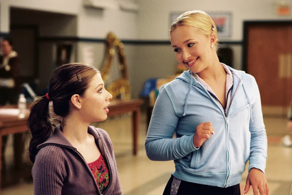 Michelle Trachtenberg and Hayden Panettiere in a scene from 