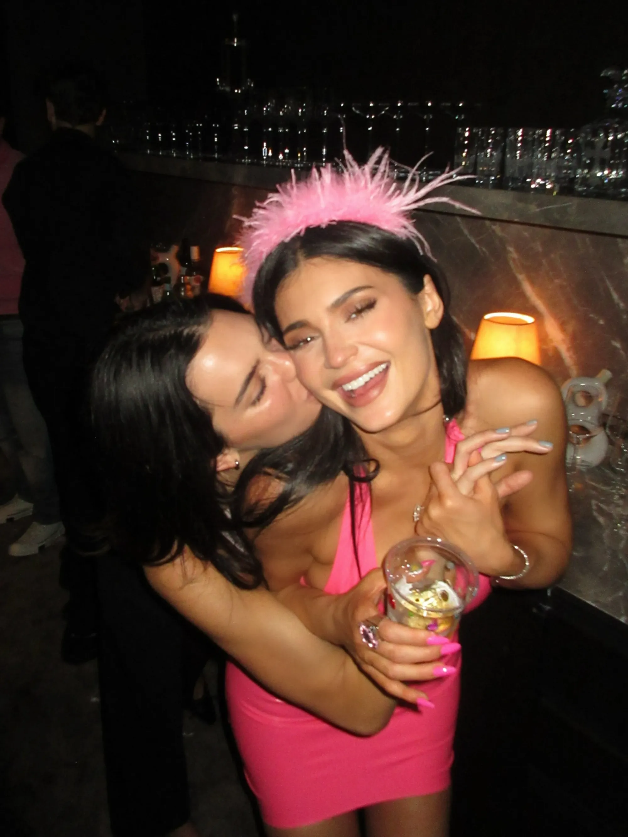 Kendall and Kylie Jenner posing together.
