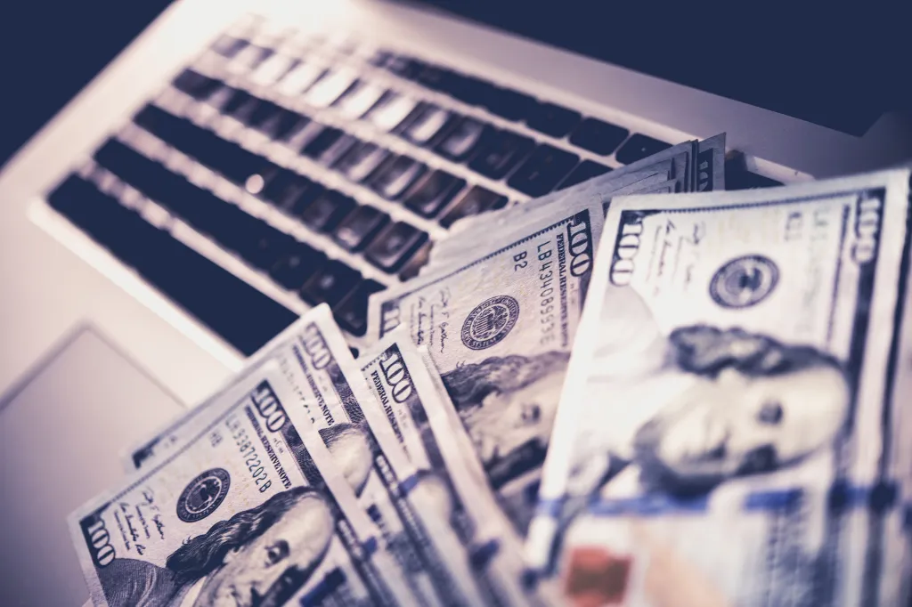 A stock image showing money. 