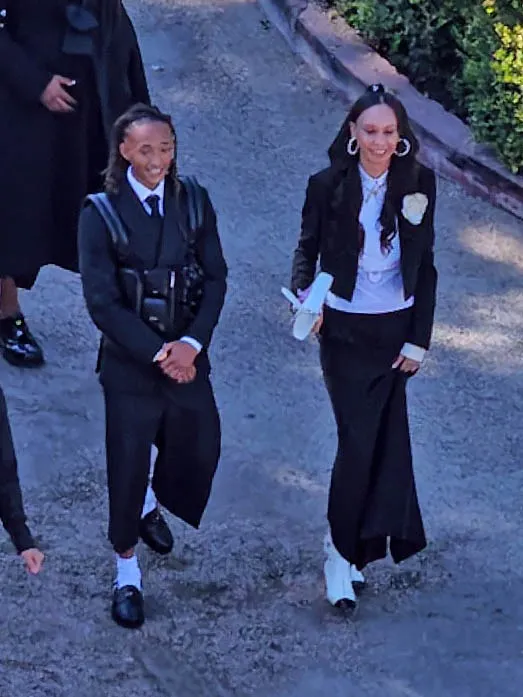 Jaden Smith attending Jordyn Woods and Karl-Anthony Towns' wedding.