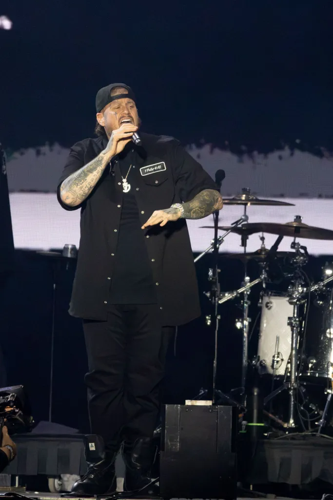 Jelly Roll performs at the 2026 Festival d'été de Québec.