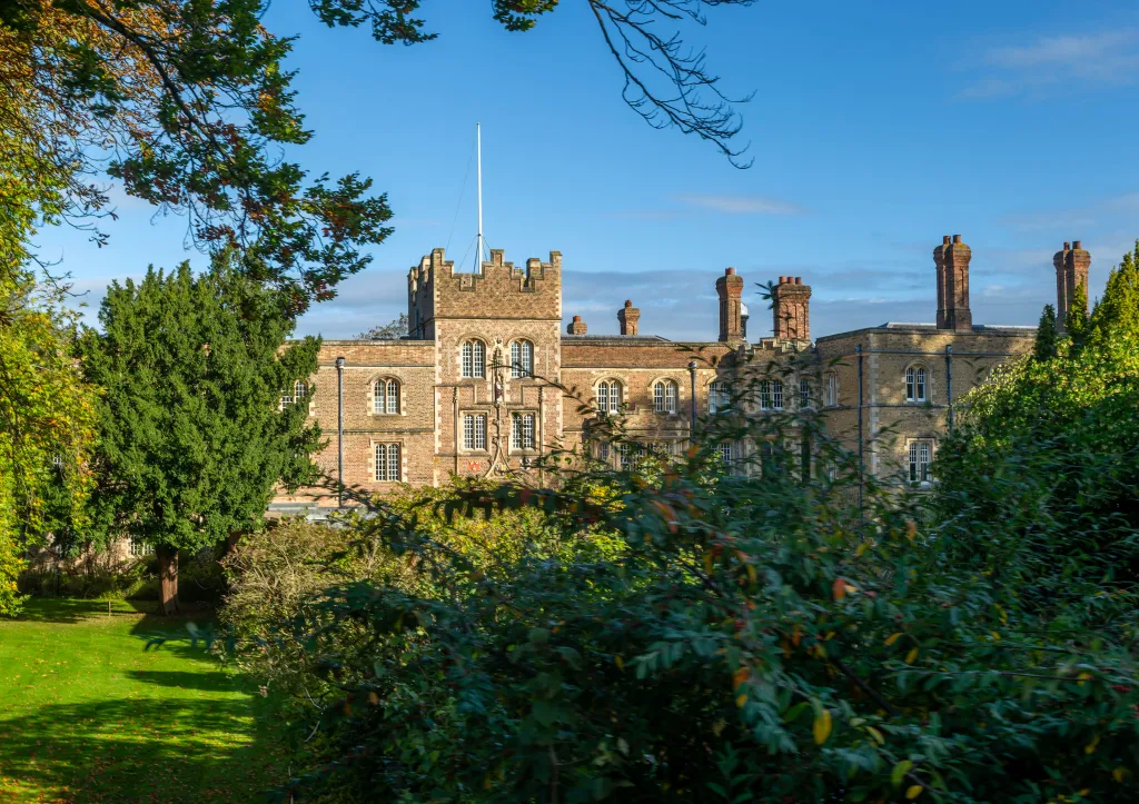 Jesus College Porters' Lodge at the University of Cambridge.