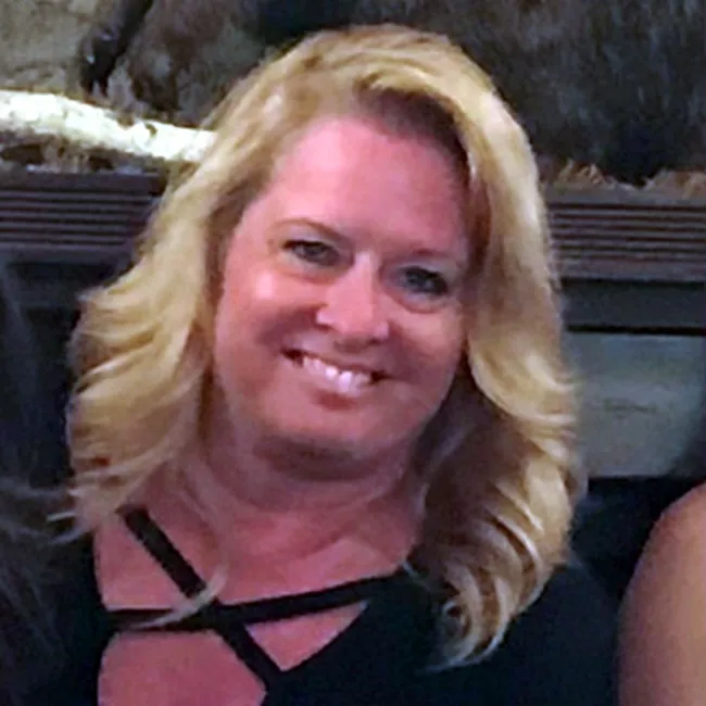 Karen Lynn Sognesand, smiling.