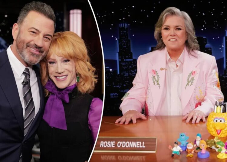 Kathy Griffin says she’s ‘really hurt’ after not being invited to ‘Jimmy Kimmel Live!’ during Rosie O’Donnell’s week hosting