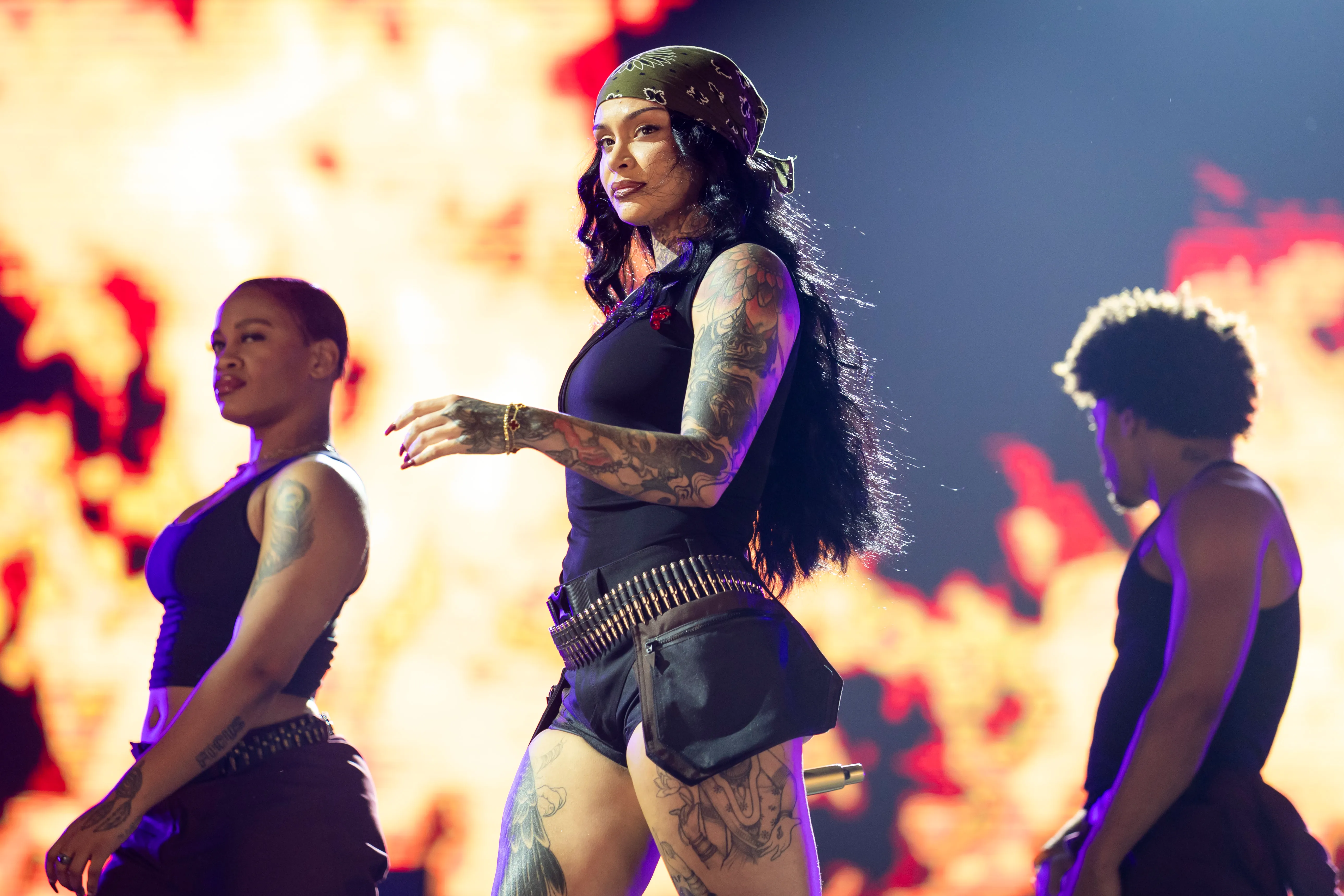 Kehlani performs on stage at Lollapalooza India.