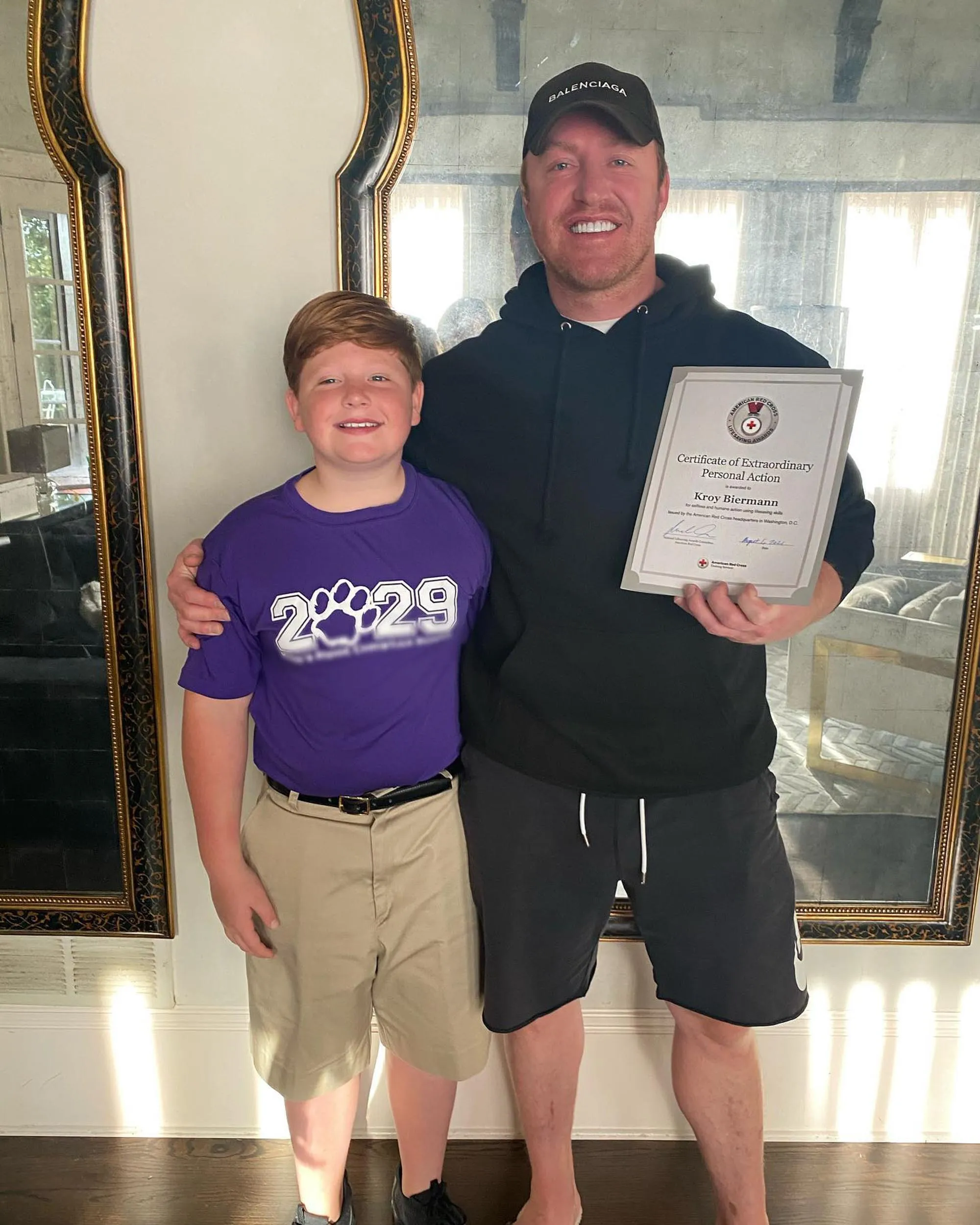 Kroy Biermann and his son Kroy
