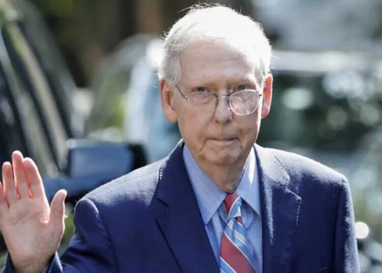McConnell caregiver flees when pressed on camera about senator’s mystery recovery