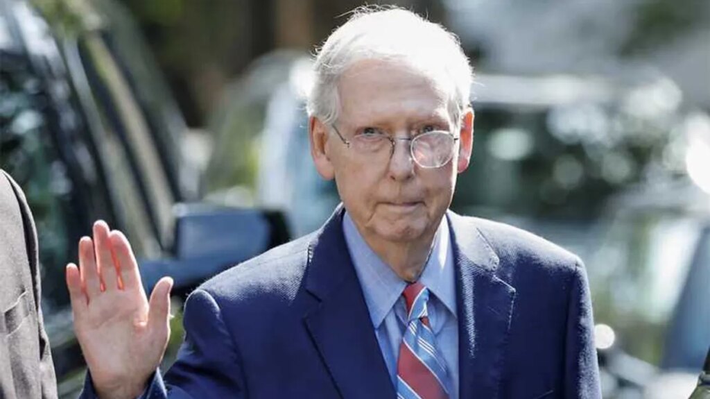McConnell caregiver flees when pressed on camera about senator’s mystery recovery
