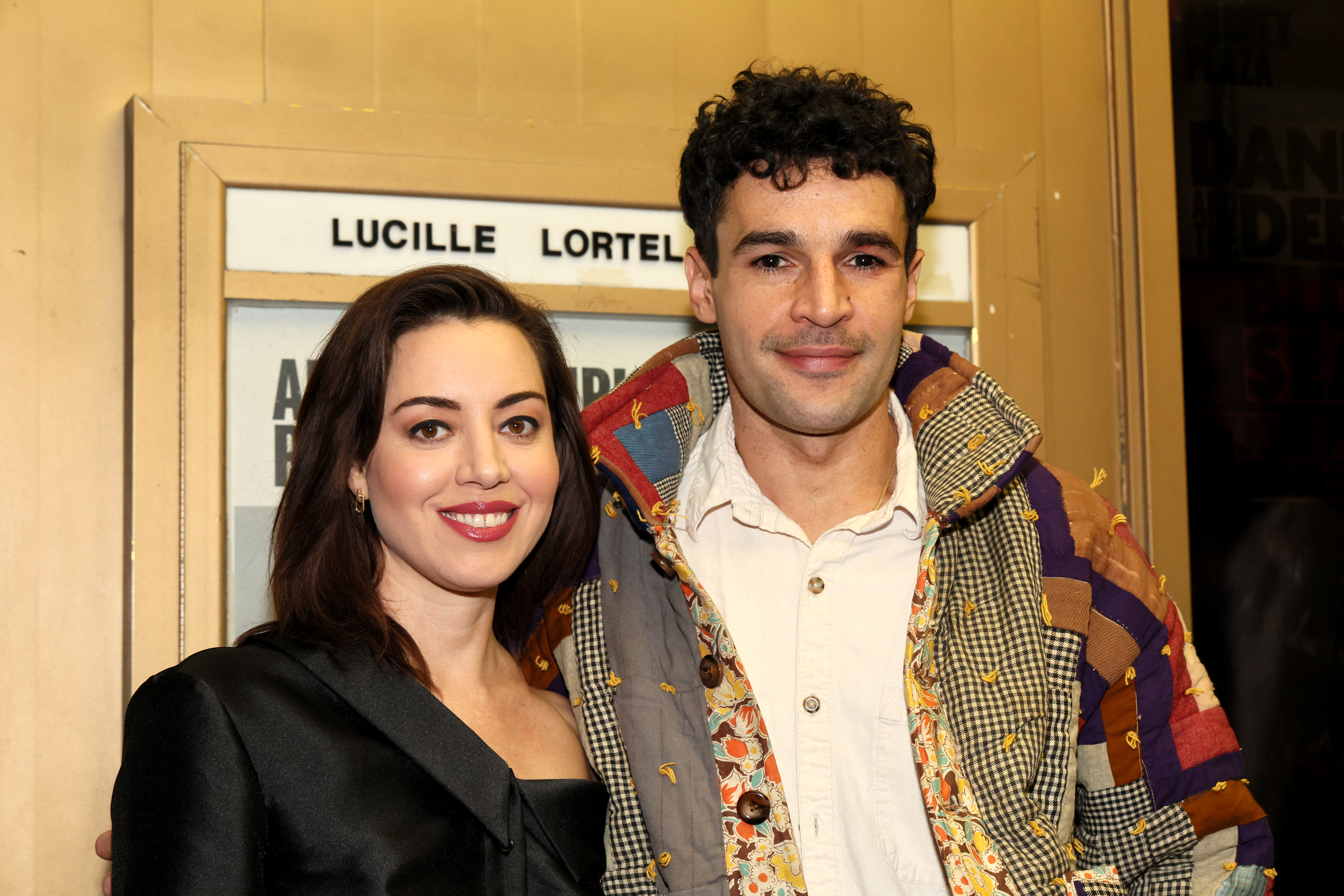 Aubrey Plaza and Christopher Abbott attending 