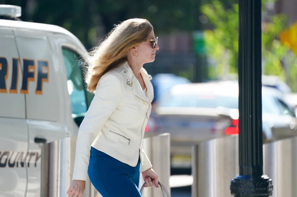 Laura Overdeck arrives at the Essex County Wyona Lipman Family Courthouse.