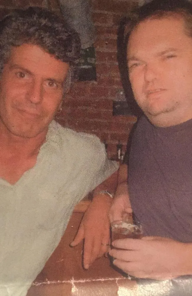 Anthony Bourdain and Tracy Westmoreland at Siberia bar.