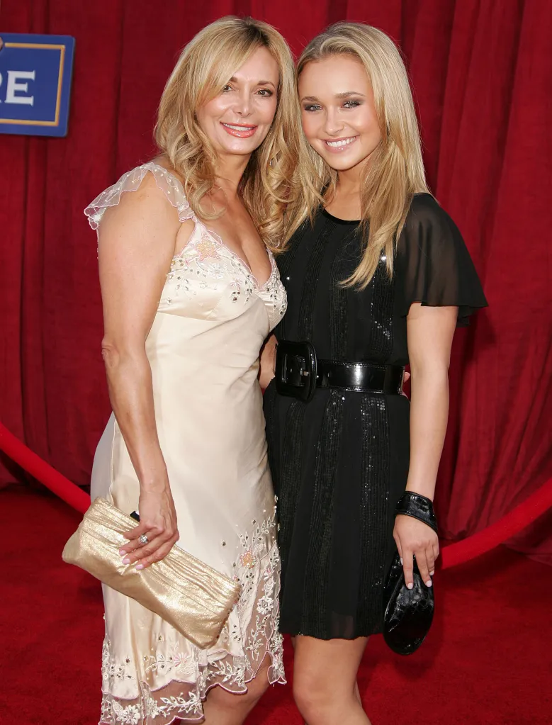 Hayden Panettiere and Lesley Vogel on a red carpet.