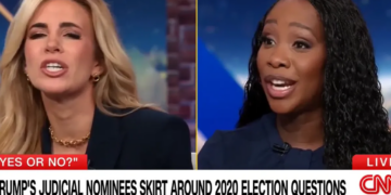 ‘That’s what’s cringe?’ Laughter erupts as MAGA pundit reveals her real target