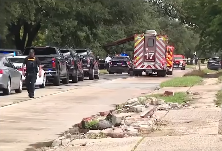 At some point, three officers and a trooper with the Texas Department of Public Safety opened fire on the suspect.