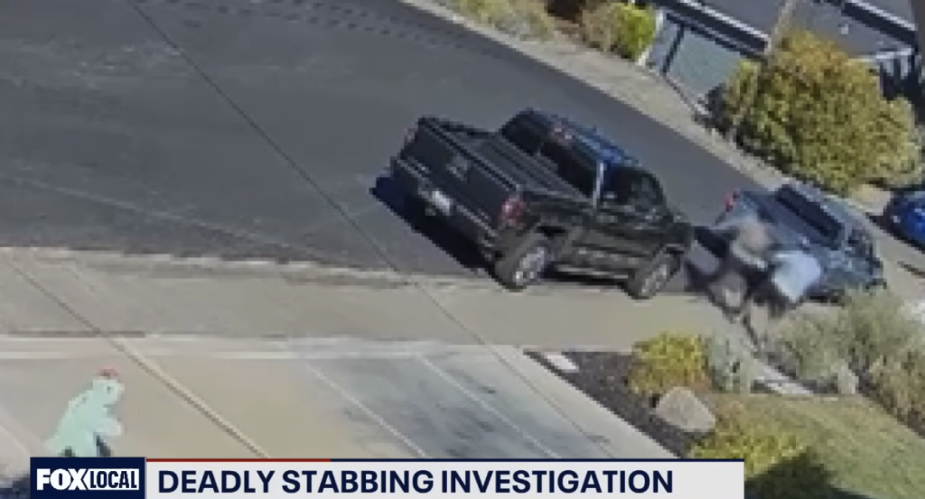Surveillance video of Marcos Iriarte-Valdez fatally stabbing a man in Martinez.