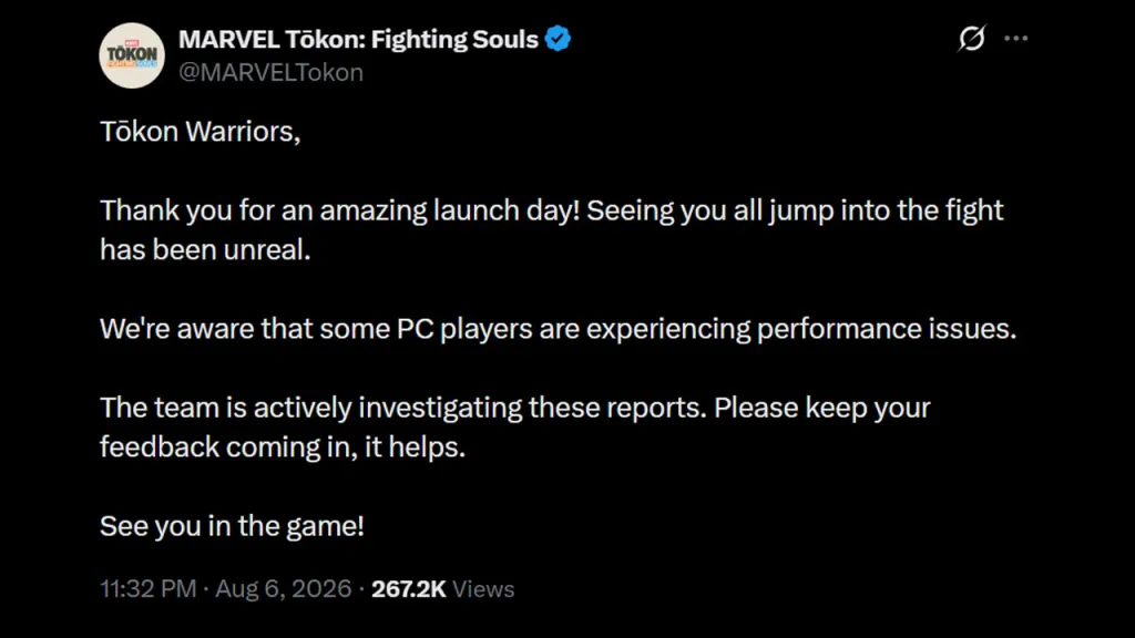 Marvel Tokon Devs Responds to PC Backlash