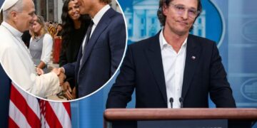 Matthew McConaughey teases political ambitions during visit with Pope Leo XIV in Vatican City