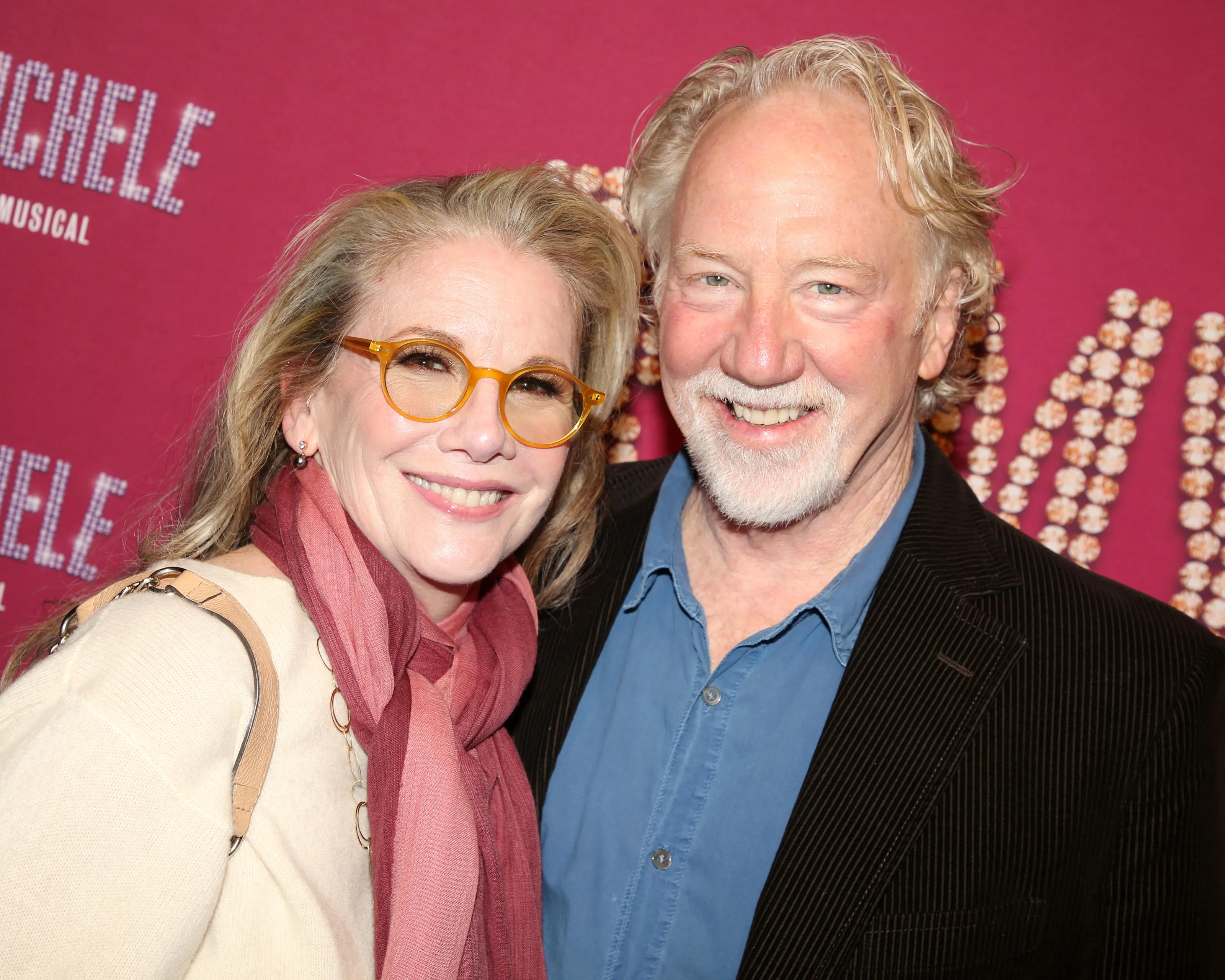 Melissa Gilbert and Timothy Busfield smiling at the opening night of 