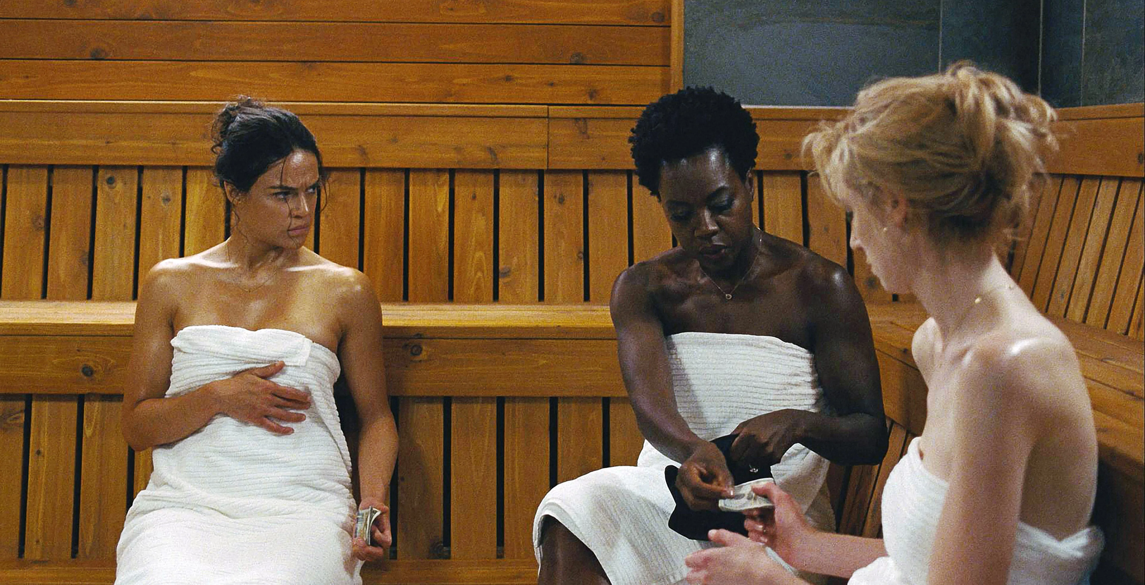 (From L-R) Michelle Rodriguez, Viola Davis and Elizabeth Debicki in the 2018 film