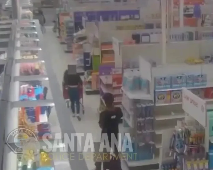 A man groping a woman in a California Target store.