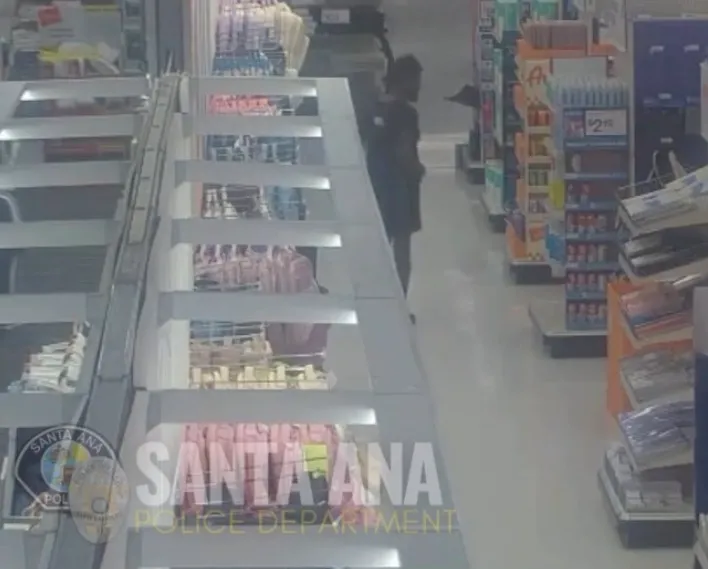 CCTV footage shows a man groping a woman in a California Target store.