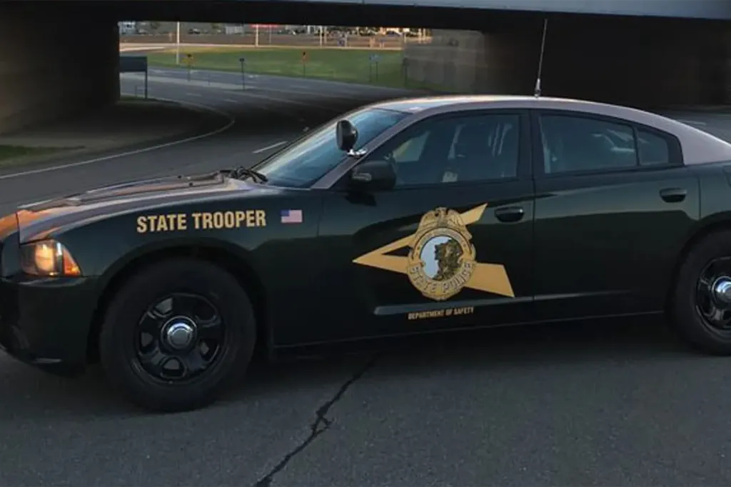 New Hampshire State Police patrol car.
