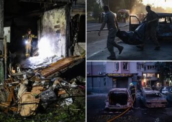 Russia hits Ukrainian capital with ballistic missiles and drones, killing at least 9