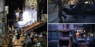 Russia hits Ukrainian capital with ballistic missiles and drones, killing at least 9