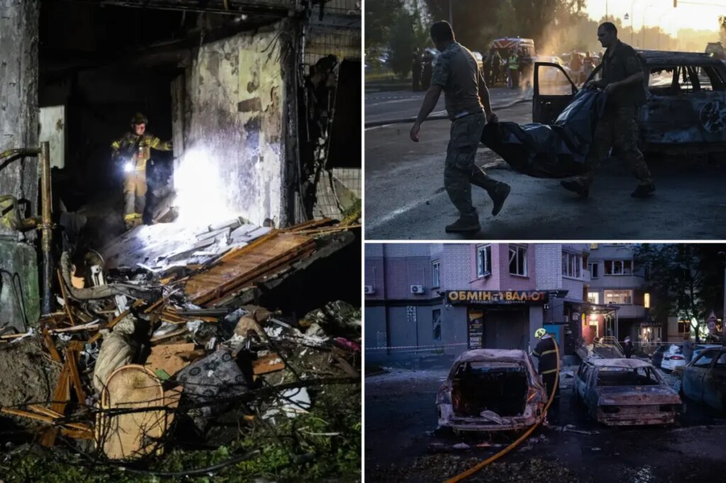 Russia hits Ukrainian capital with ballistic missiles and drones, killing at least 9