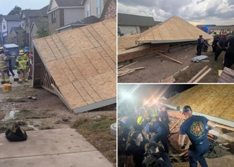 Texas construction worker killed after house collapses due to intense winds