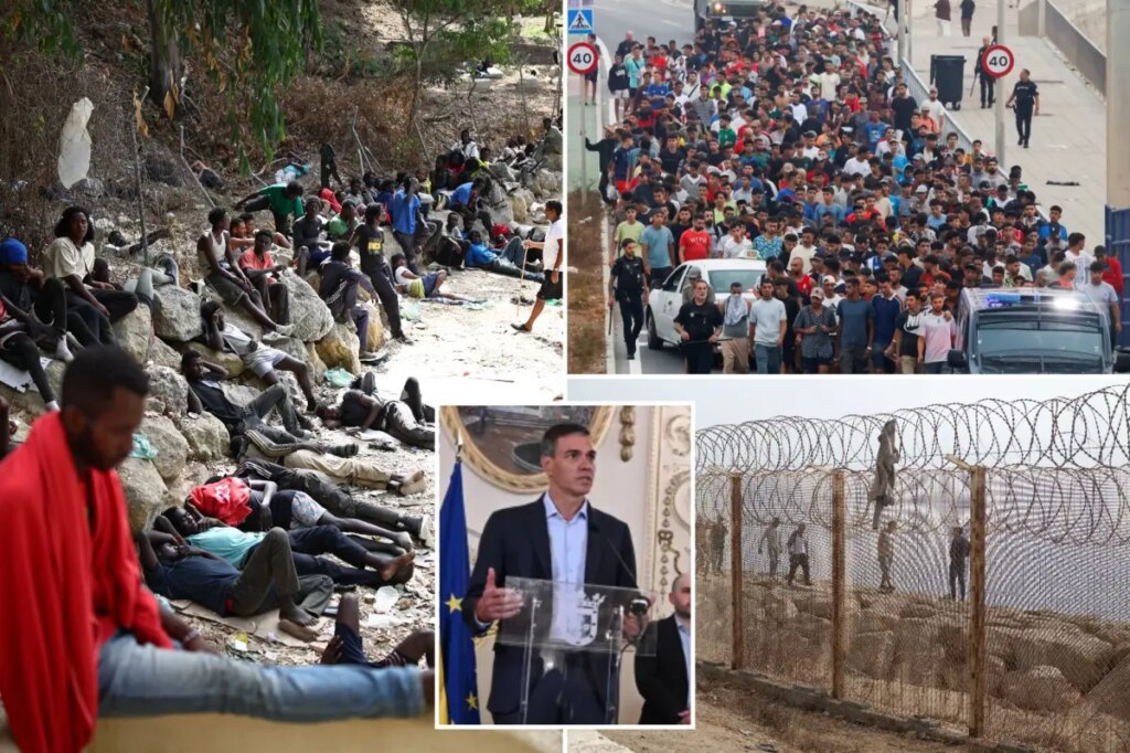 Socialist Spanish PM blasts Giorgia Meloni over restored border controls after Ceuta surge, demands emergency meeting