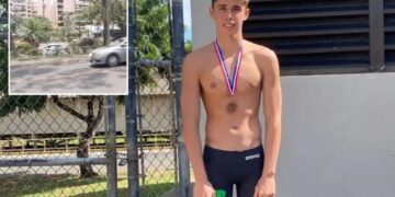 Naked champion swimmer accused of beating security guard to death with water bottle at Hawaiian resort
