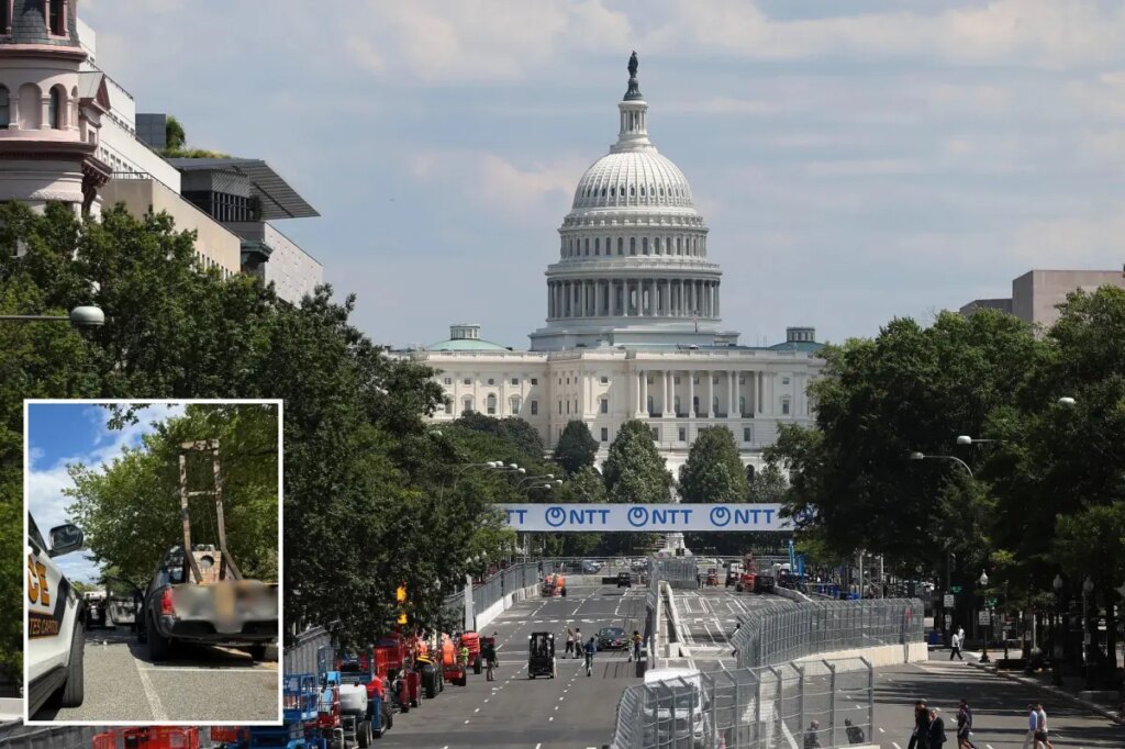 SoCal man arrested for parking near US Capitol with guillotine in his truck