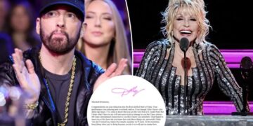 Eminem reveals Dolly Parton’s impactful letter she sent him detailing their ‘unexplained connection’