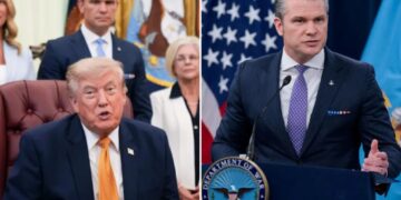 Trump defends Pete Hegseth after report he lashed out at war secretary: ‘One of my best’